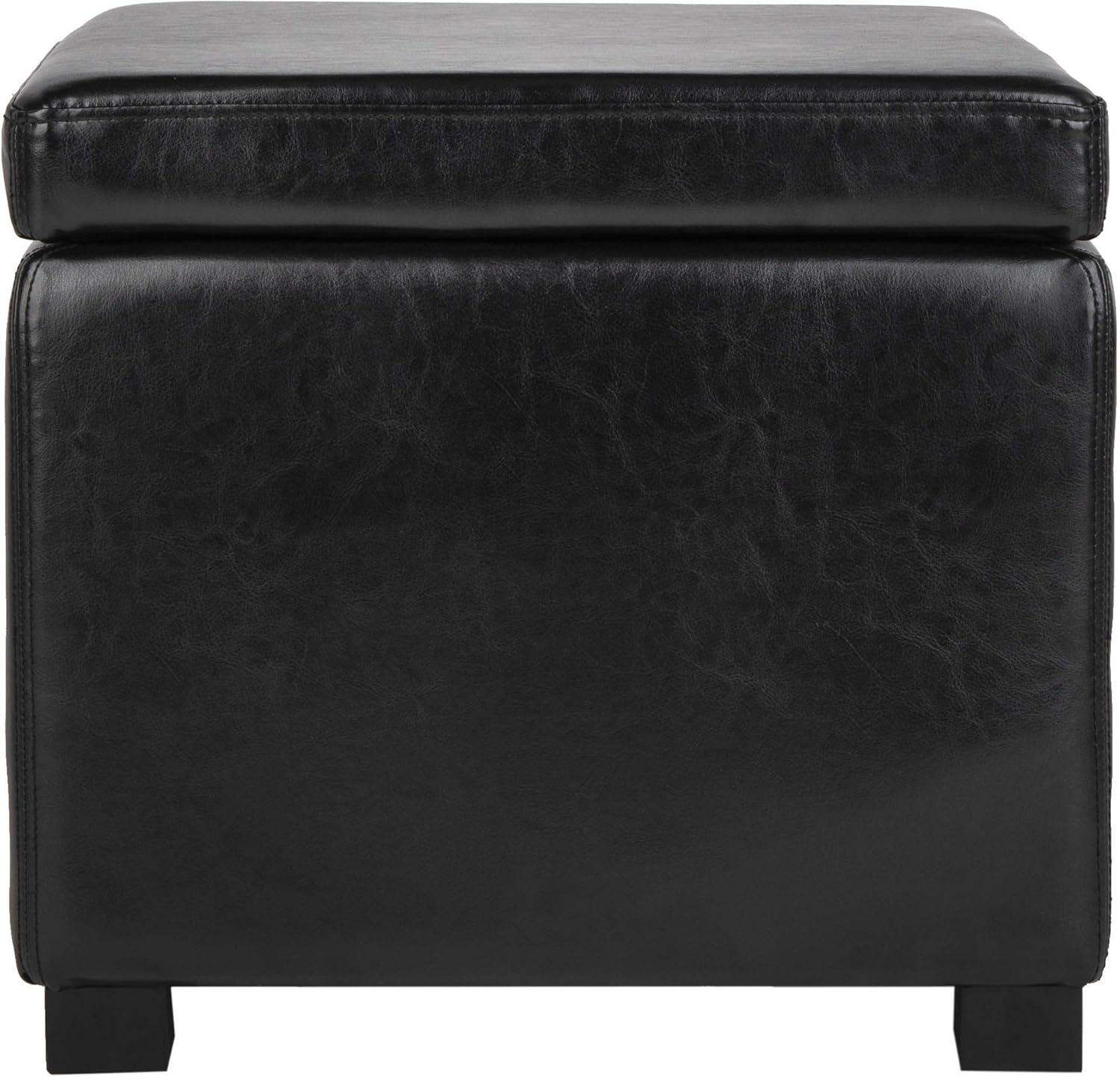 Kamyra Faux Leather Ottoman