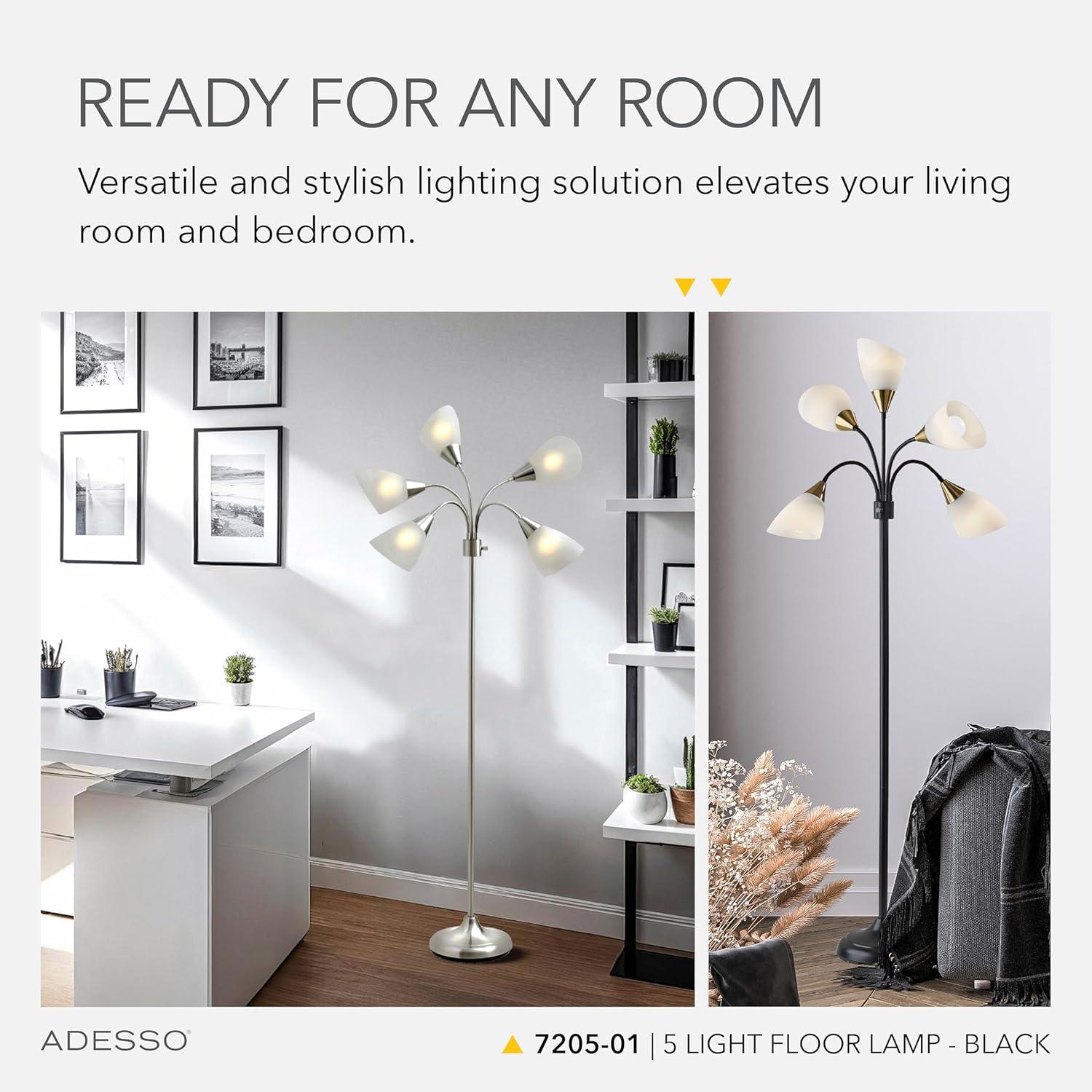 Simplee Adesso 5 Light Floor Lamp