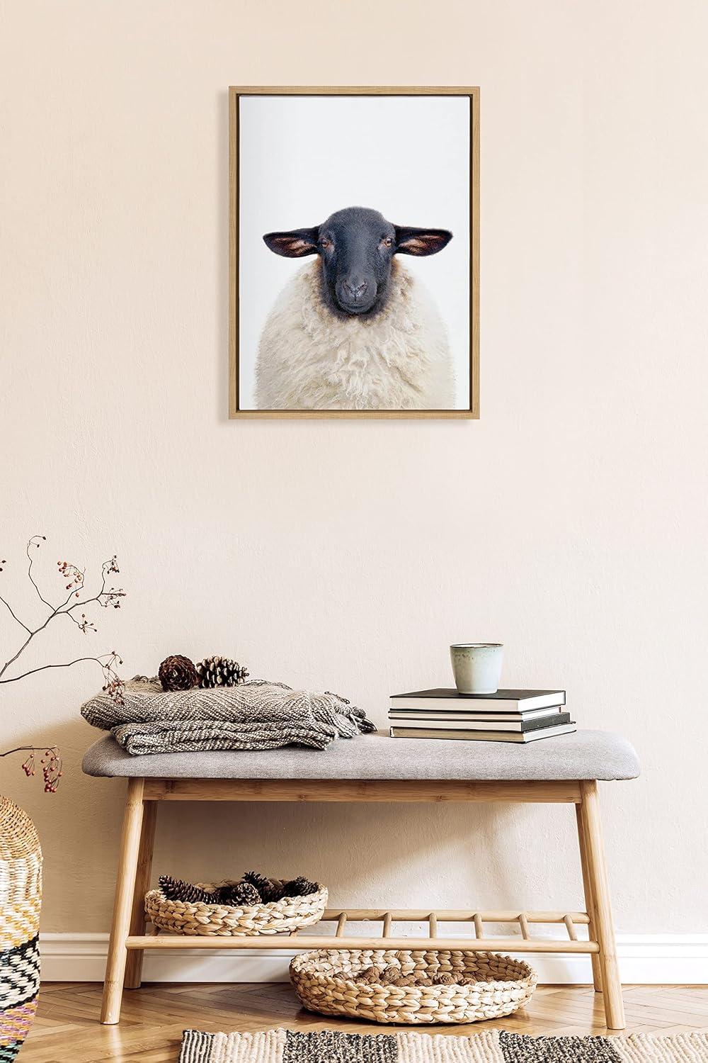 18" x 24" Sylvie Dorper Sheep Framed Canvas by Amy Peterson Art Studio - Kate & Laurel All Things Decor