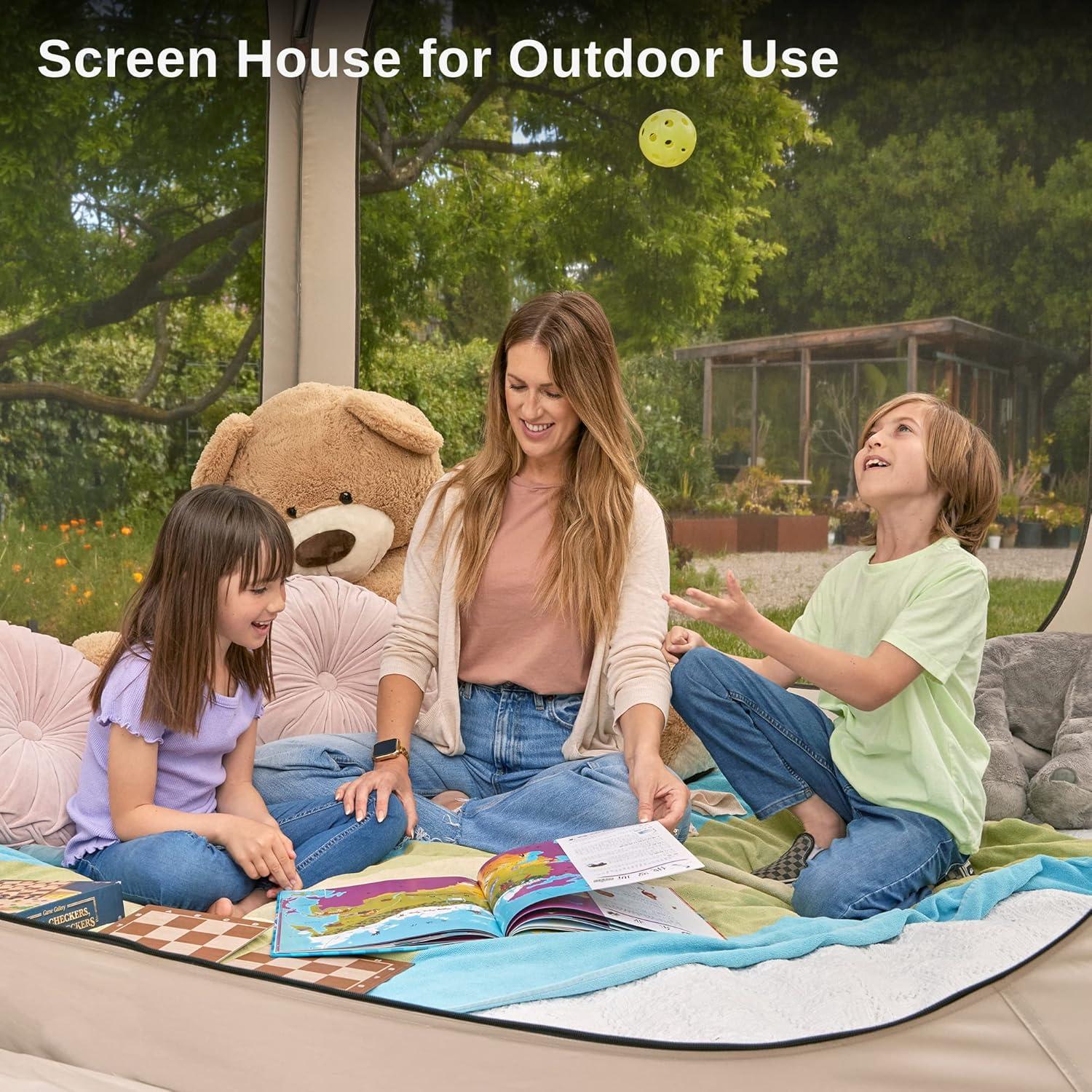 EAST OAK EAST OAK Screen House Tent Pop-Up 6 x 6 FT