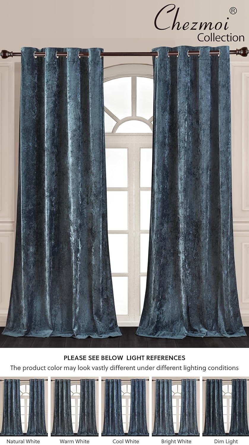 Lux Grommet Top Window Curtain Set