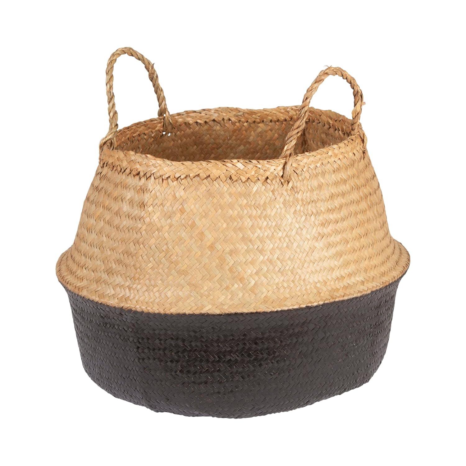 Handmade Seagrass Basket With Handles 1