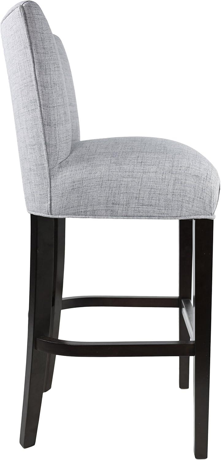 Sole Designs Savannah 30 Inch Contemporary Light Gray Upholstered Barstool