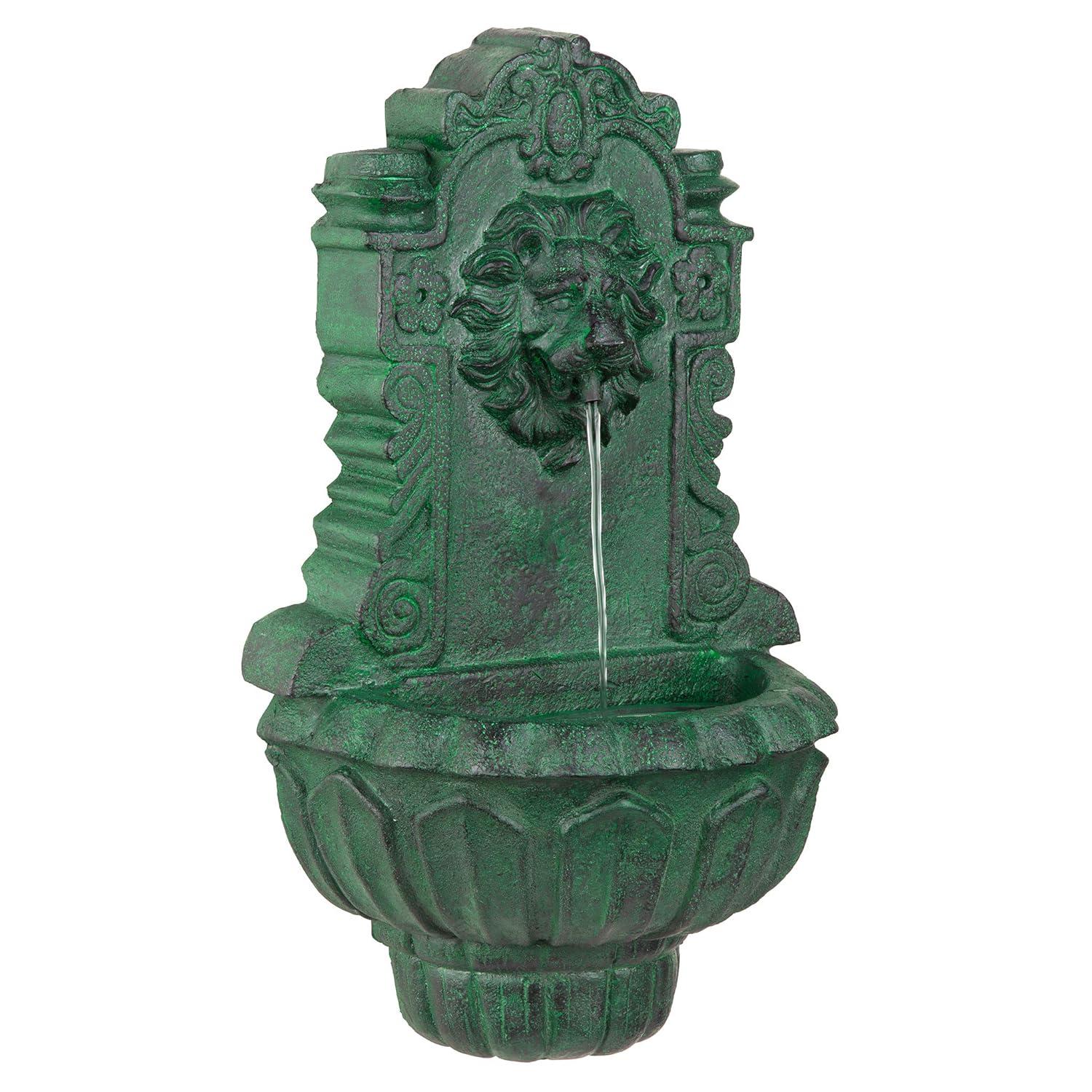 Astoria Grand Saint Remy Lion Corner Fountain with LED Lights
