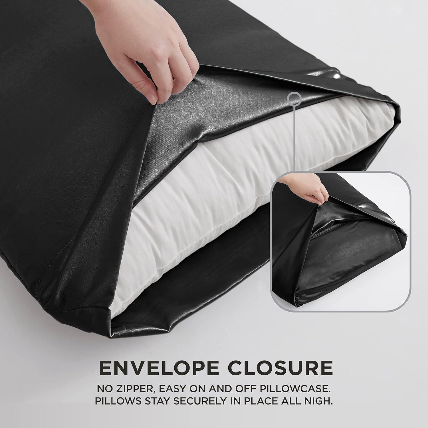 Juicy Couture Juicy Couture Silky Satin Pillows Case Sets with Envelope Closure (Set of 2)