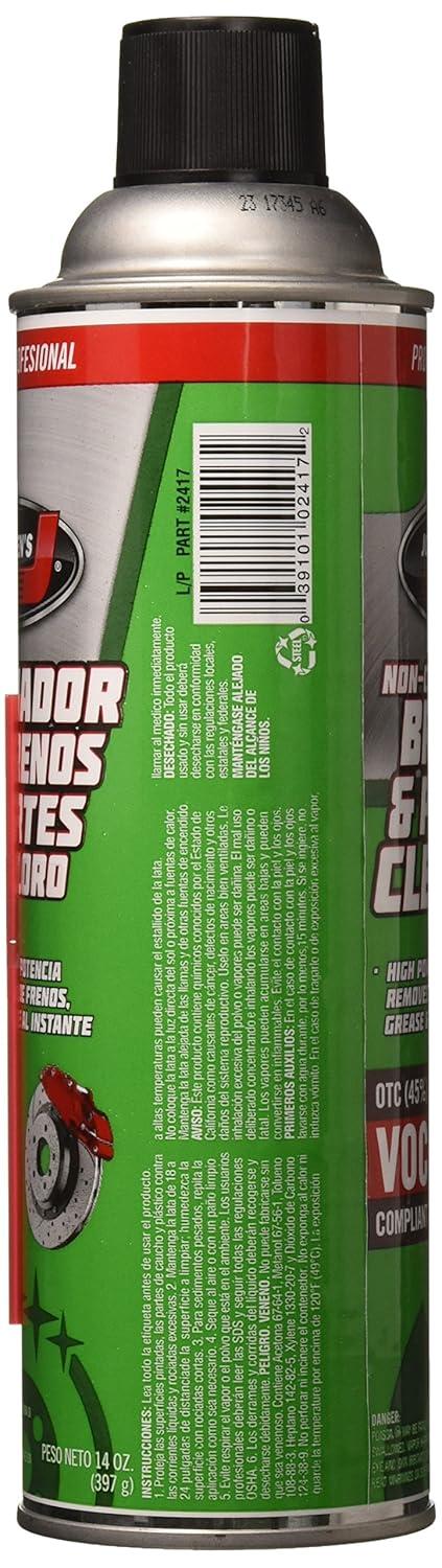 Johnsens 2417 14 oz Non-Chlorinated Brake Parts Cleaner - Pack of 12