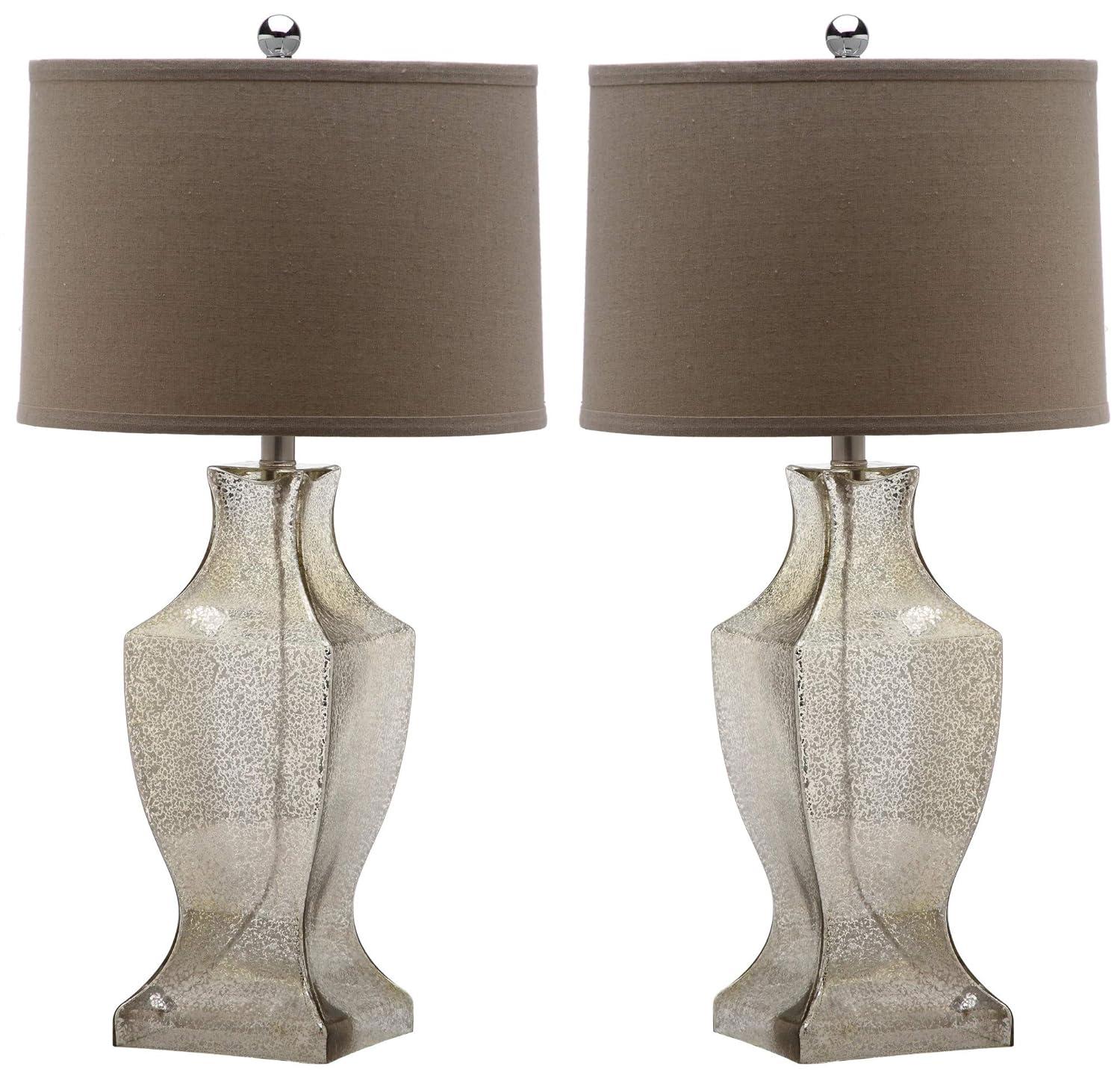 Glass Bottom Lamp (Set of 2) - 29 Inch Height - LIT4156 - Bronze - Safavieh