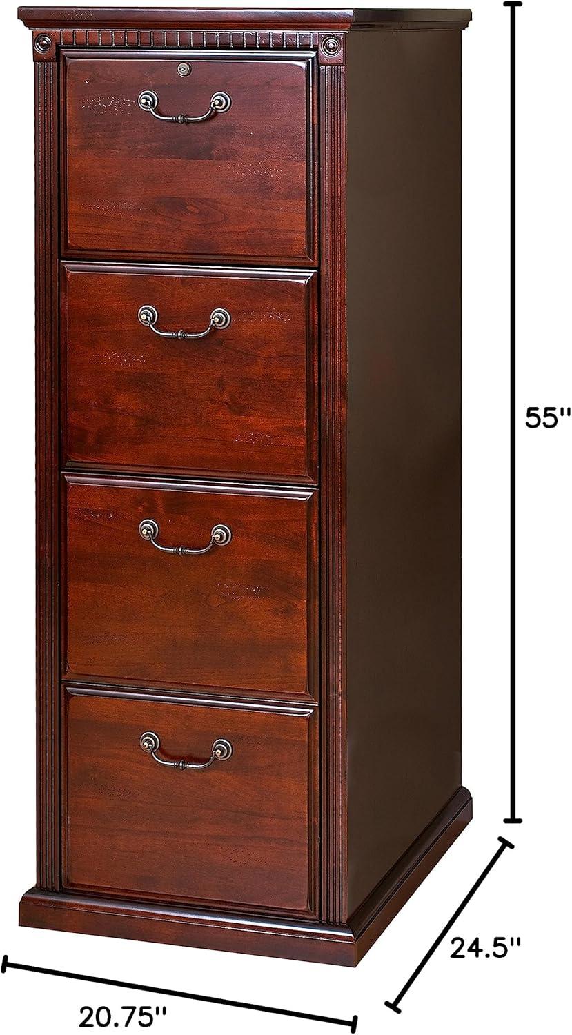 Huntington Two Wood Drawer Lateral File Cabinet Office Storage File Cherry