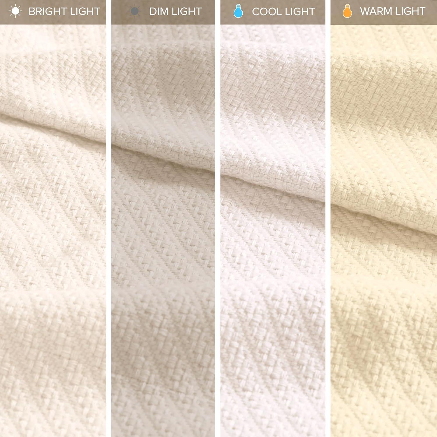 Bed Blanket Liquid Cotton Full/Queen Ivory: Madison Park, Machine Washable, No Fill Lightweight
