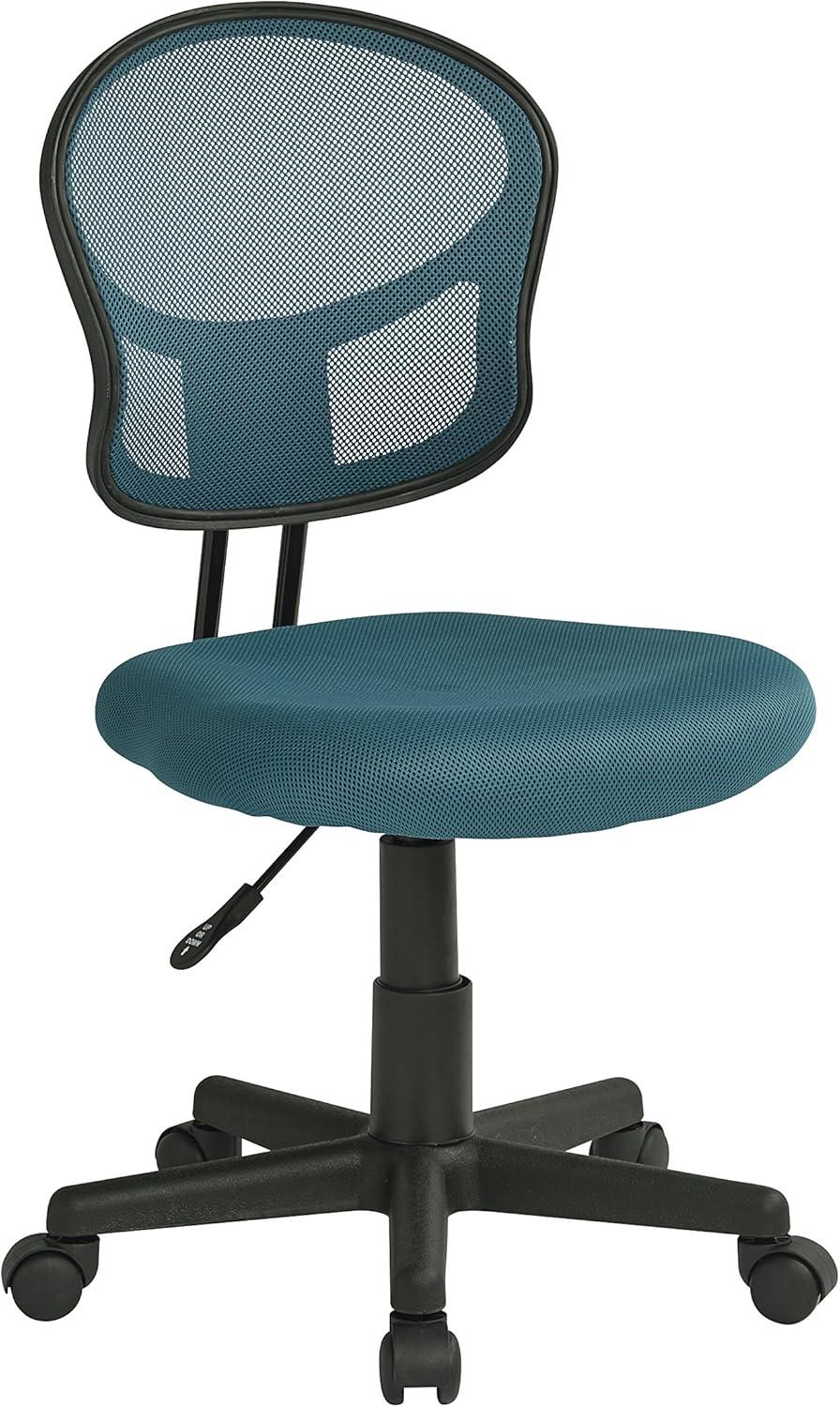 Blue Mesh Back and Fabric Desk Chair by OSP Home Furnishings