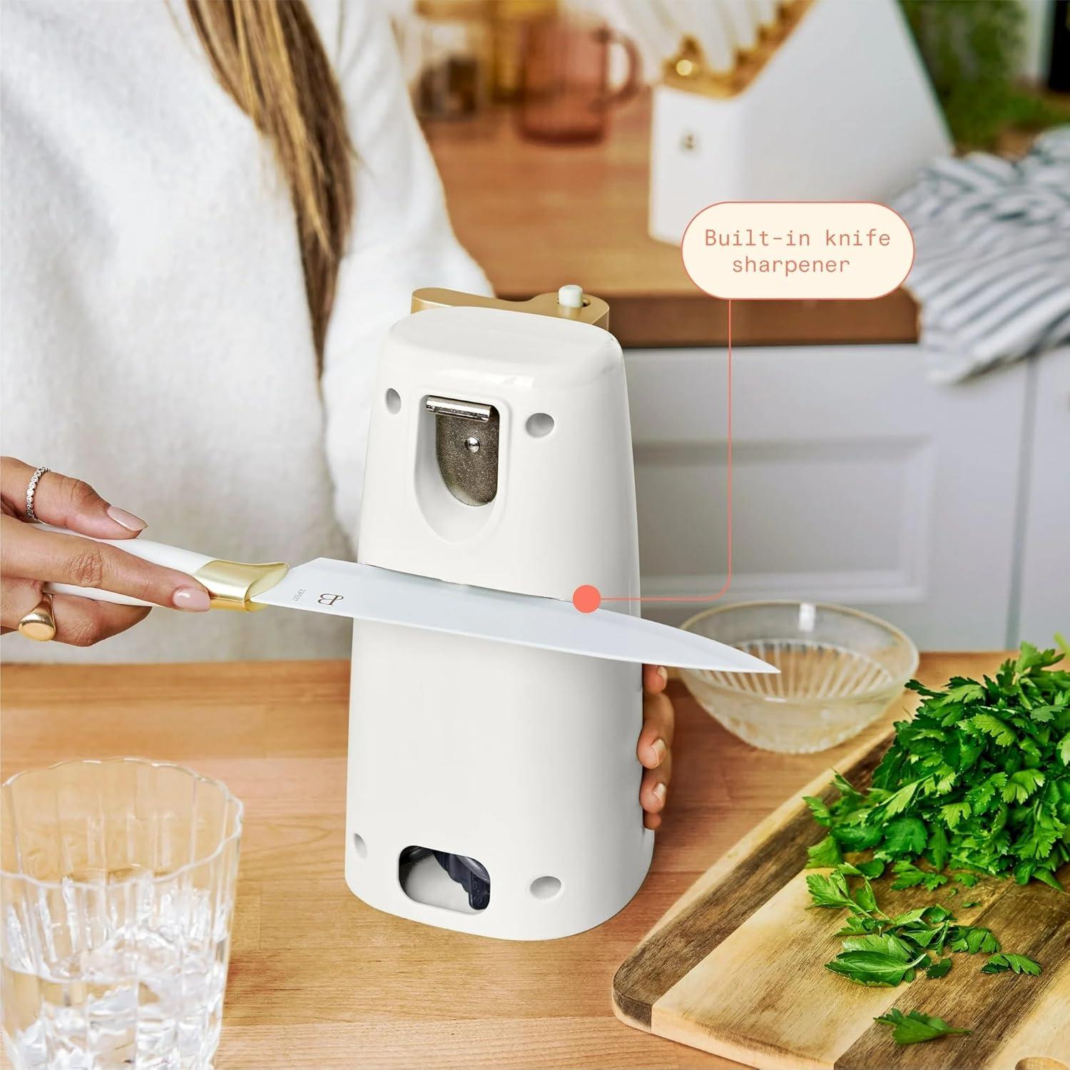 Beautiful Easy-Prep Electric Can Opener, White Icing by Drew Barrymore