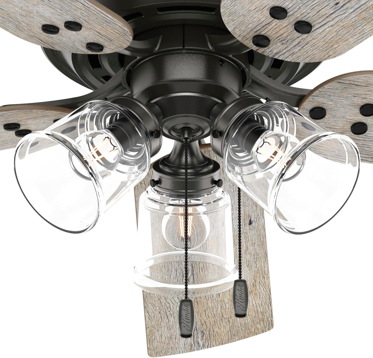 Shady Grove 52" 5 - Blade Ceiling Fan With Lights And Pull Chain