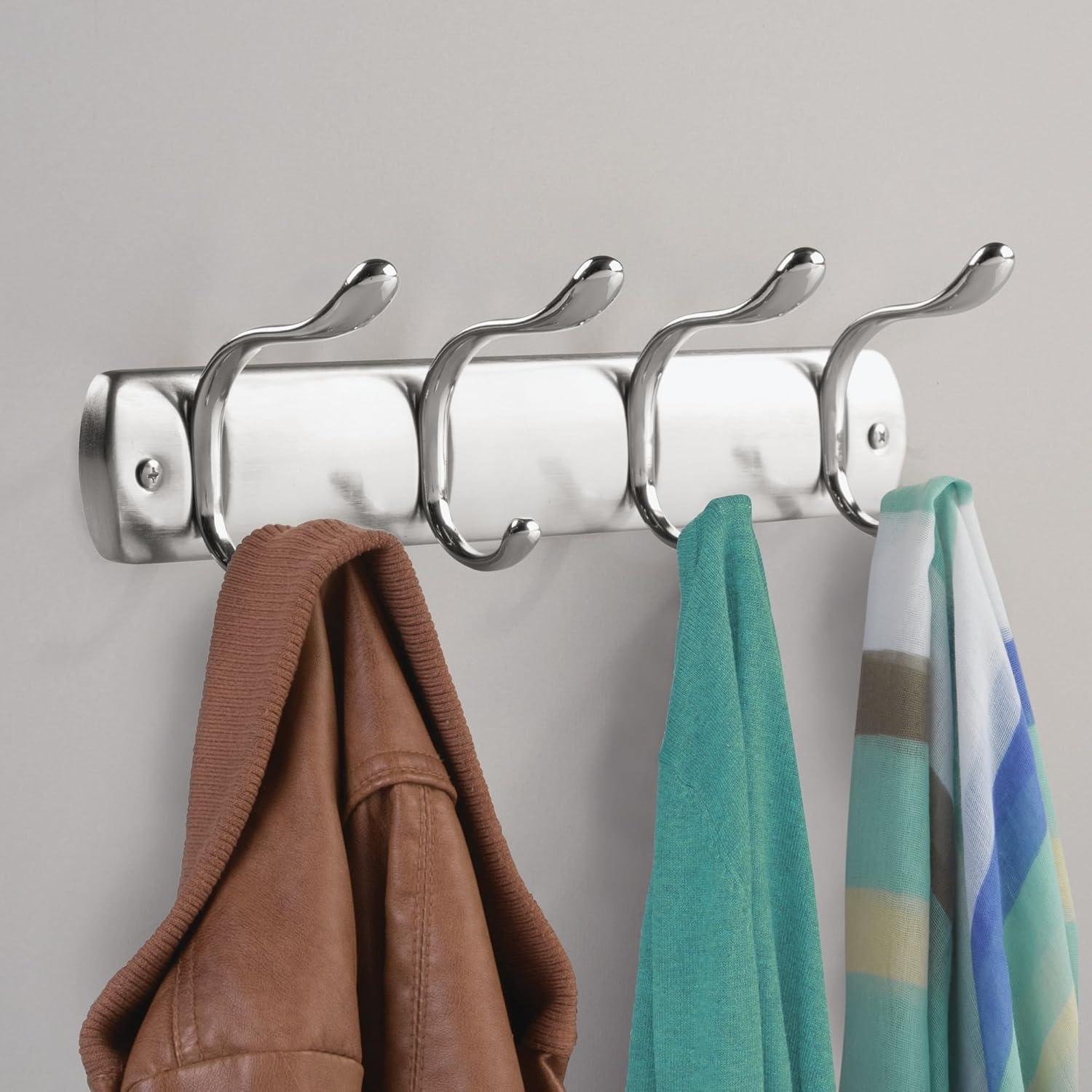 Bruschia Metal Wall 4 - Hook Wall Mounted Coat Rack