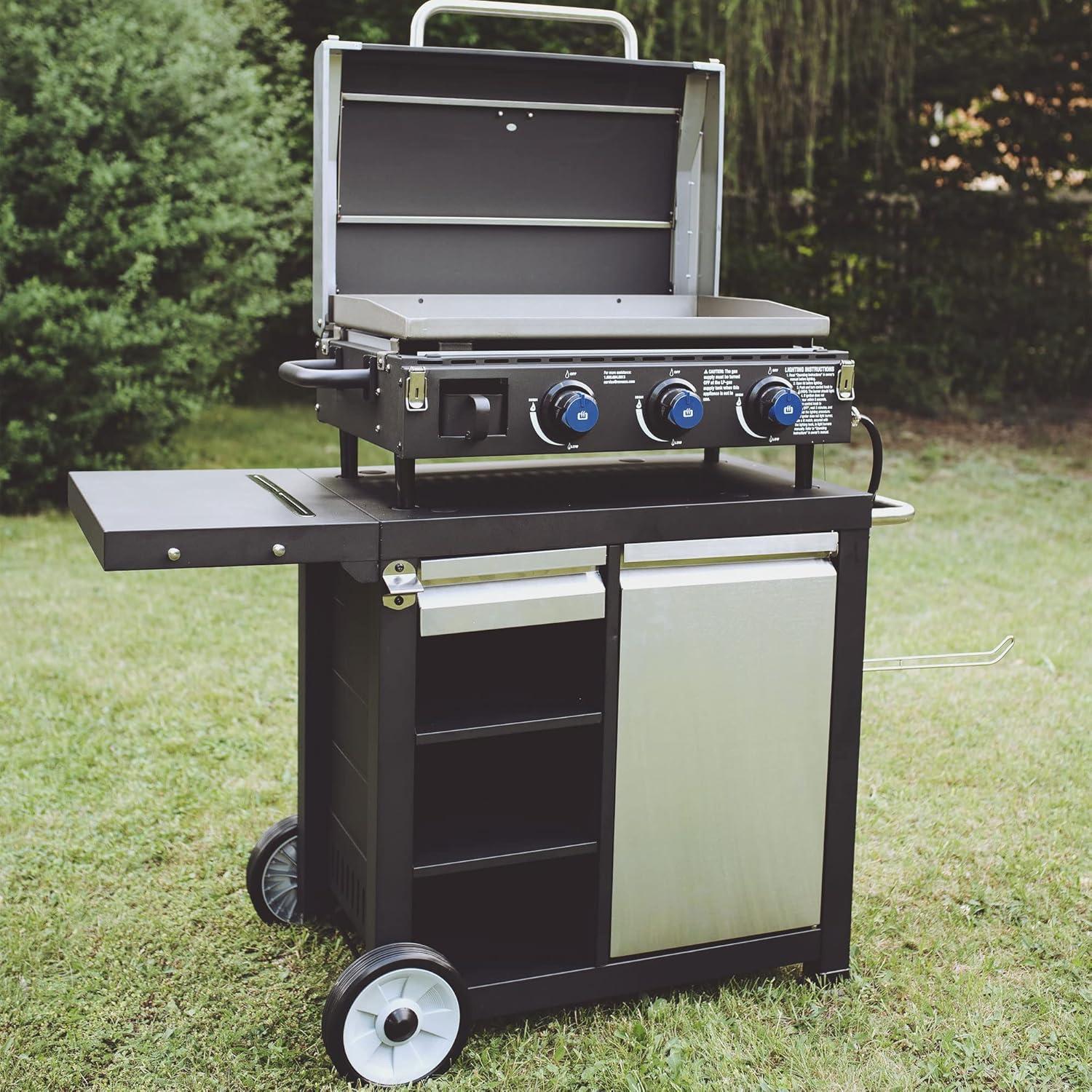 Razor Universal Rolling Prep Cart for Portable Outdoor Griddle and Grills