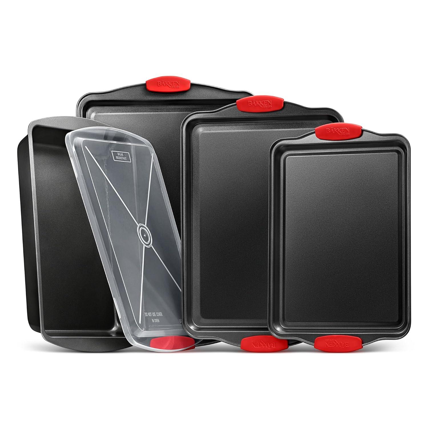 Lifemaster Lifemaster Non-Stick Steel 5 Piece Baking Sheet Set