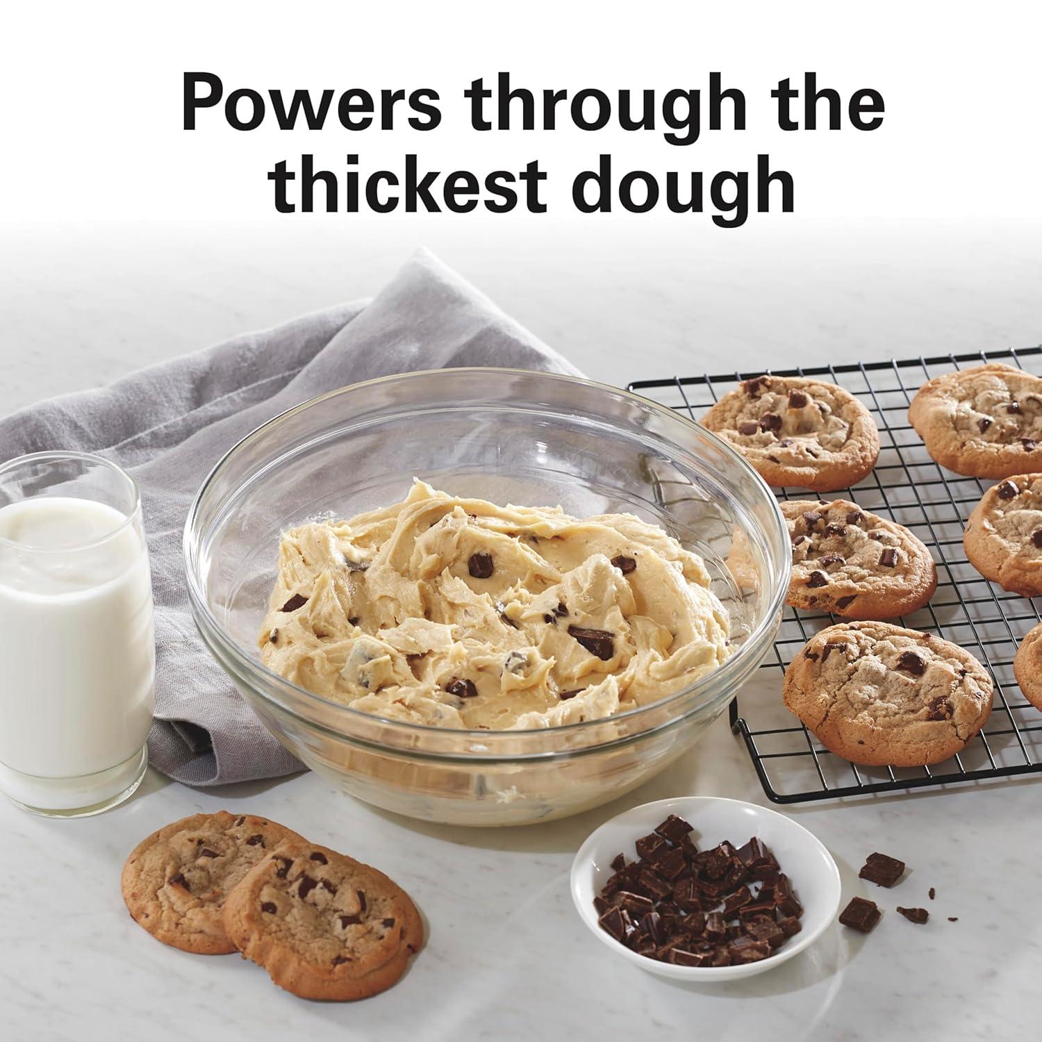 Hamilton Beach® 7-Speed 4-Quart Electric Stand Mixer with Splash Guard, Dough Hook, Flat Beater, and Whisk Attachments