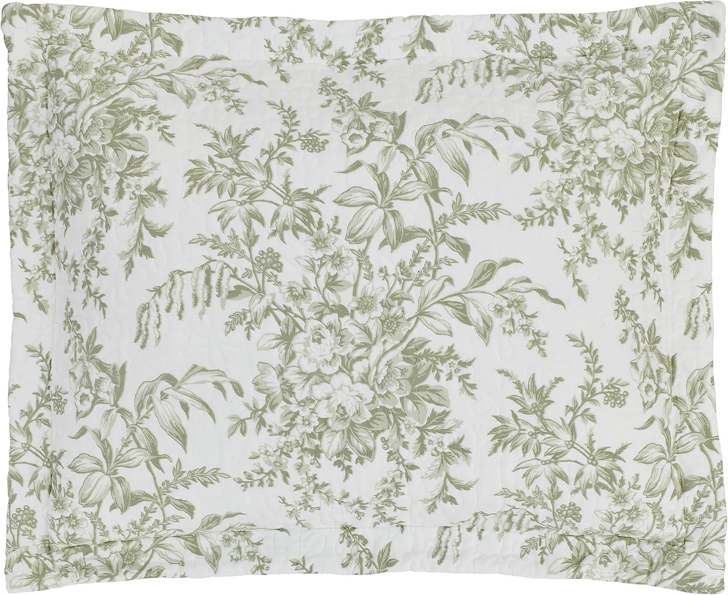 Laura Ashley Laura Ashley Bedford Cotton Reversible Quilt Set