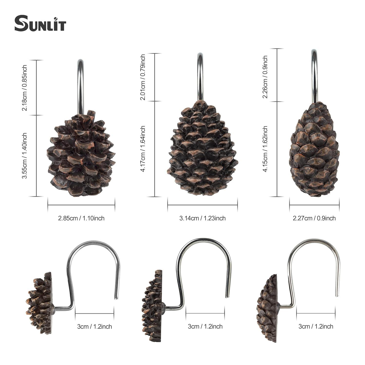 Park Designs Pinecone Shower Curtain Hook Set of 12