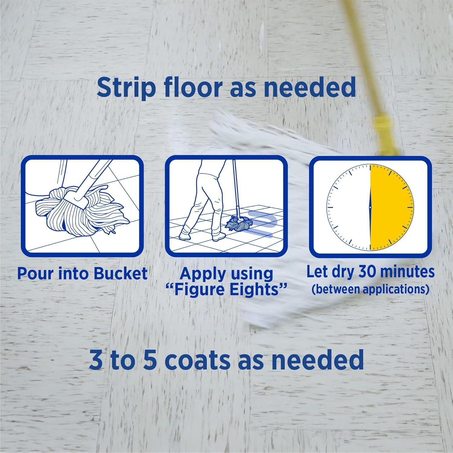 ZEP Zep High Traffic Floor Polish – Scuff Resistant Floor Shine – 5 Gallon - Each