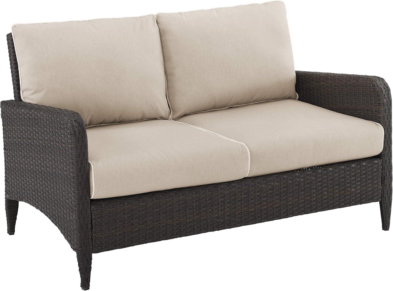 Crosley Kiawah Wicker Outdoor Patio Loveseat