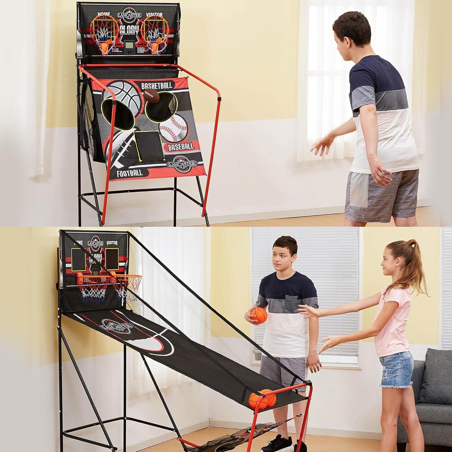 Lancaster Gaming Lancaster Gaming 2 Player Basketball Arcade Game with 3 Games Included