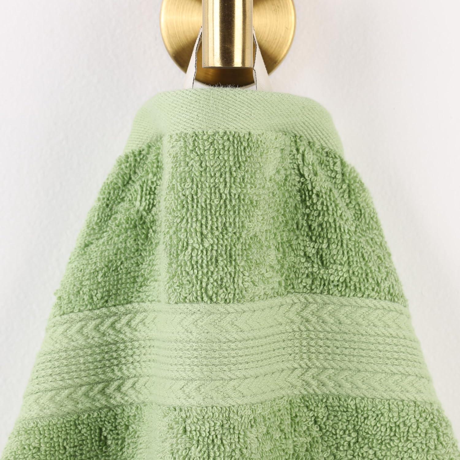 Superior Eco-Friendly Cotton 4-Piece, Terrace Green, Bath Towel Set