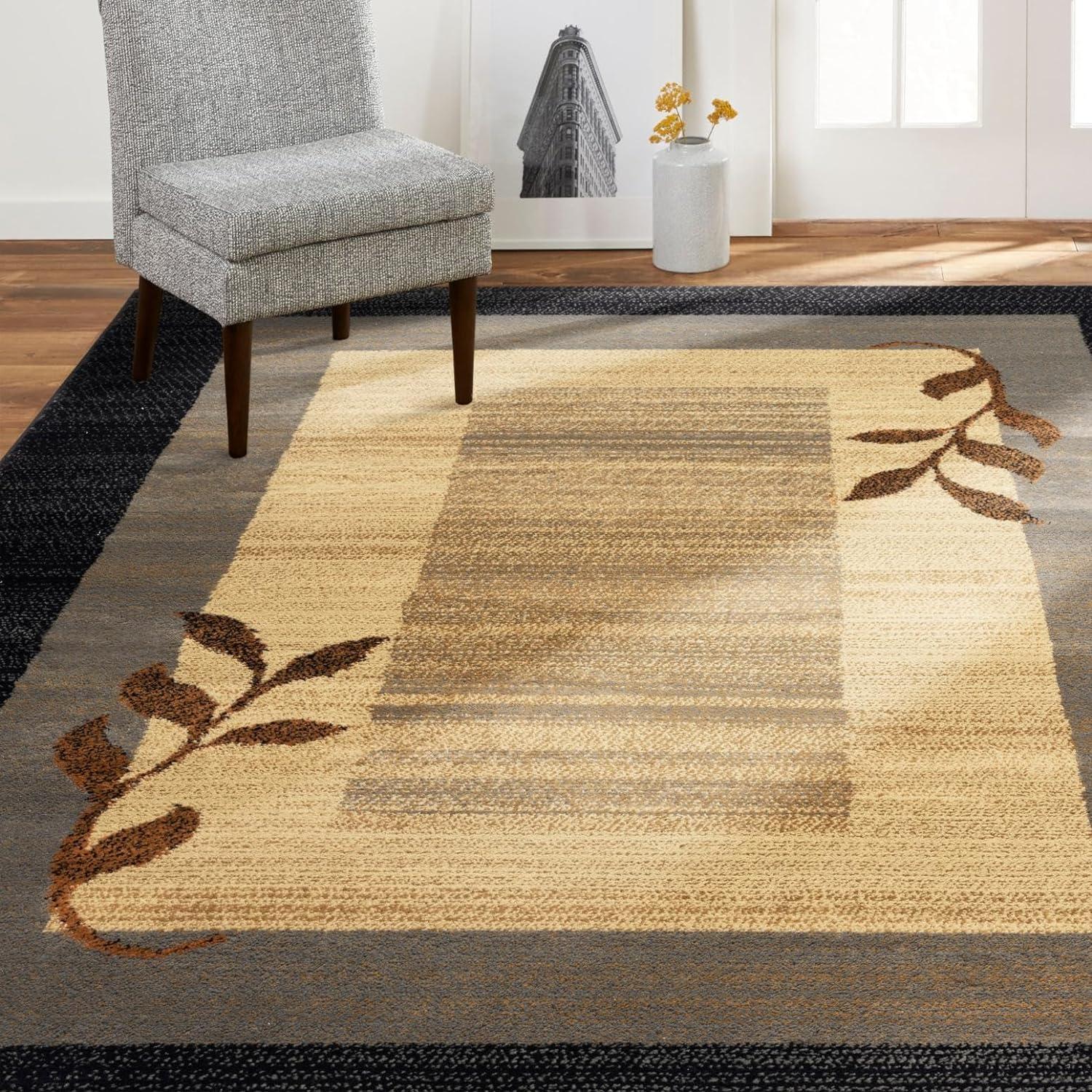 Home Dynamix Royalty Clover Contemporary Geometric Border Area Rug