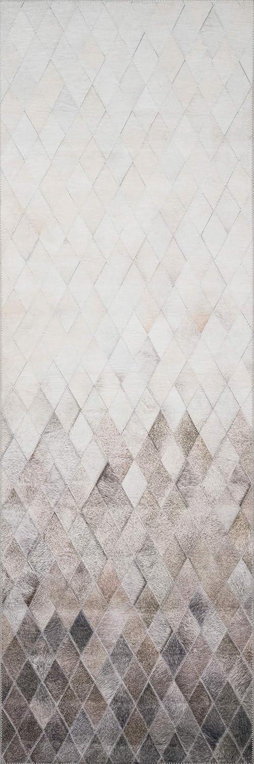 Maddox Sand & Taupe Faux Cowhide 5' x 7'6" Area Rug