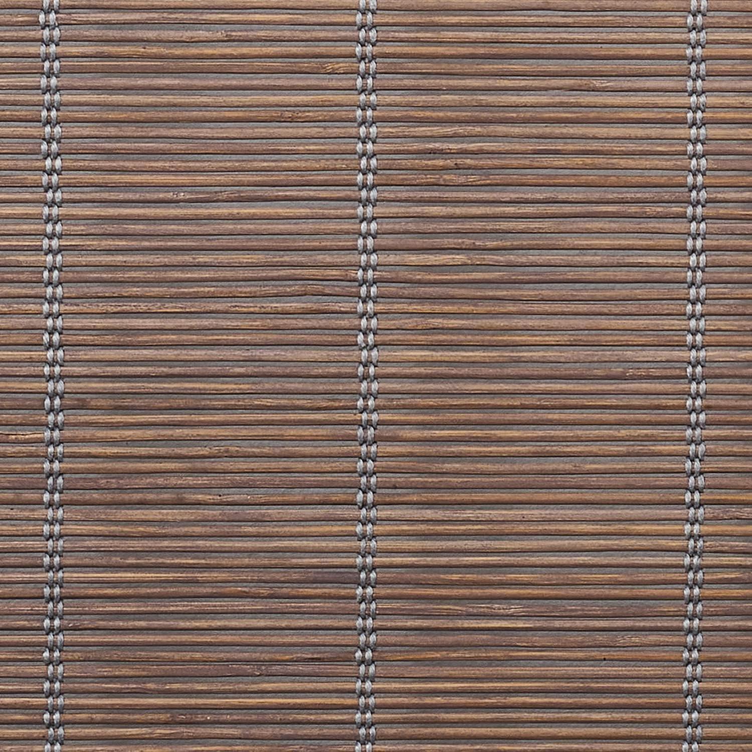 Coolaroo Bamboo Outdoor Roller Shade, 4' x 6'; Teak