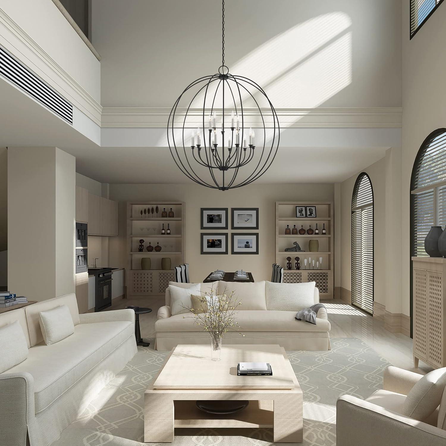 Livex Lighting - Milania - 15 Light Foyer Chandelier in Farmhouse Style - 42