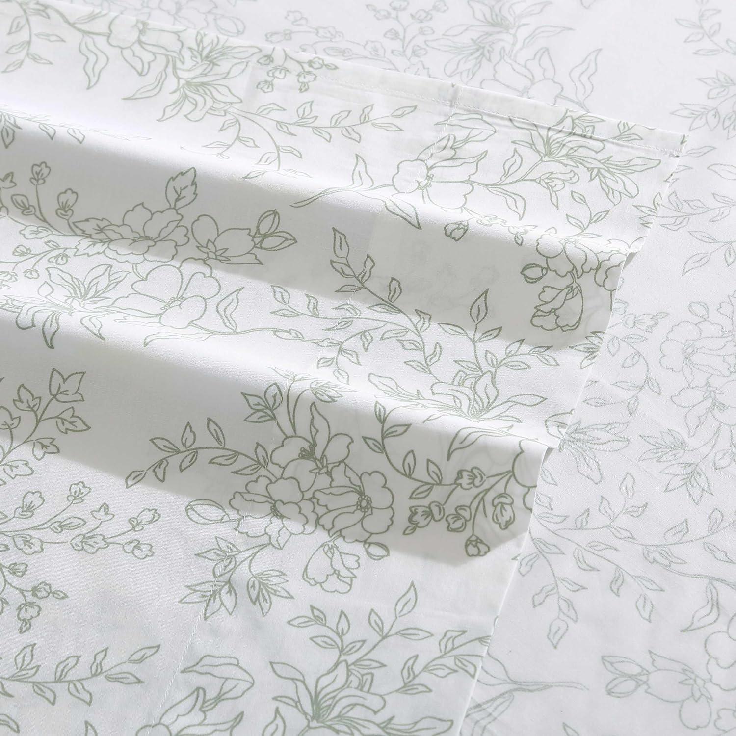 Stone Cottage Hawley Floral Cotton Green Sheet Set