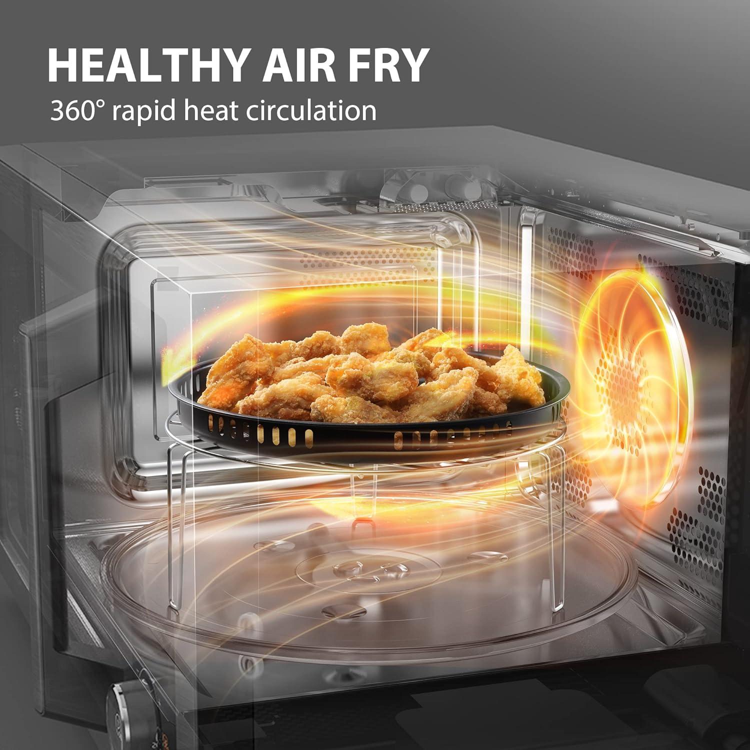 Toshiba 7-in-1 Countertop Microwave Air Fryer Inverter Technology Convection Microwave Smart Sensor