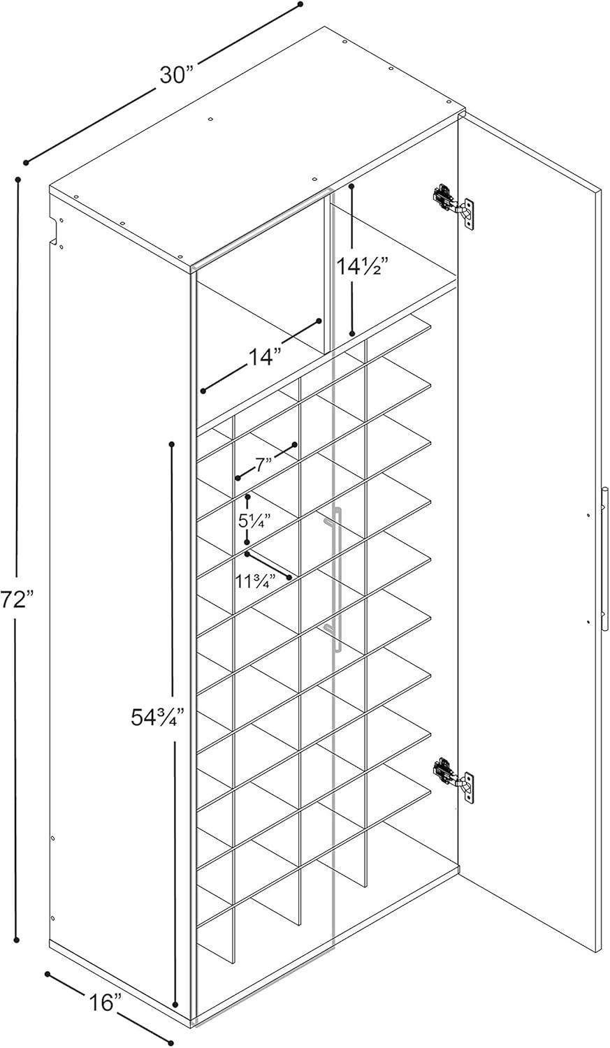 Hangups Shoe Storage Cabinet - Prepac