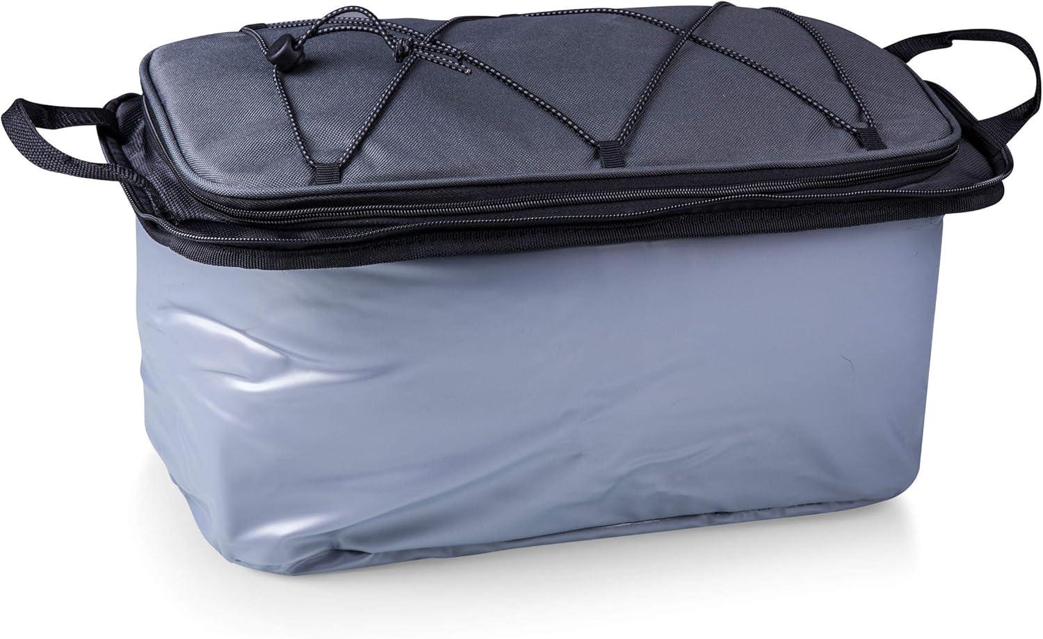 Arlmont & Co. Buccaneer Portable Charcoal Grill & Cooler Tote, Take Anywhere BBQ Grill with BBQ Accessories and Cooler Bag, Barbecues Grill for Outdoor Cooking