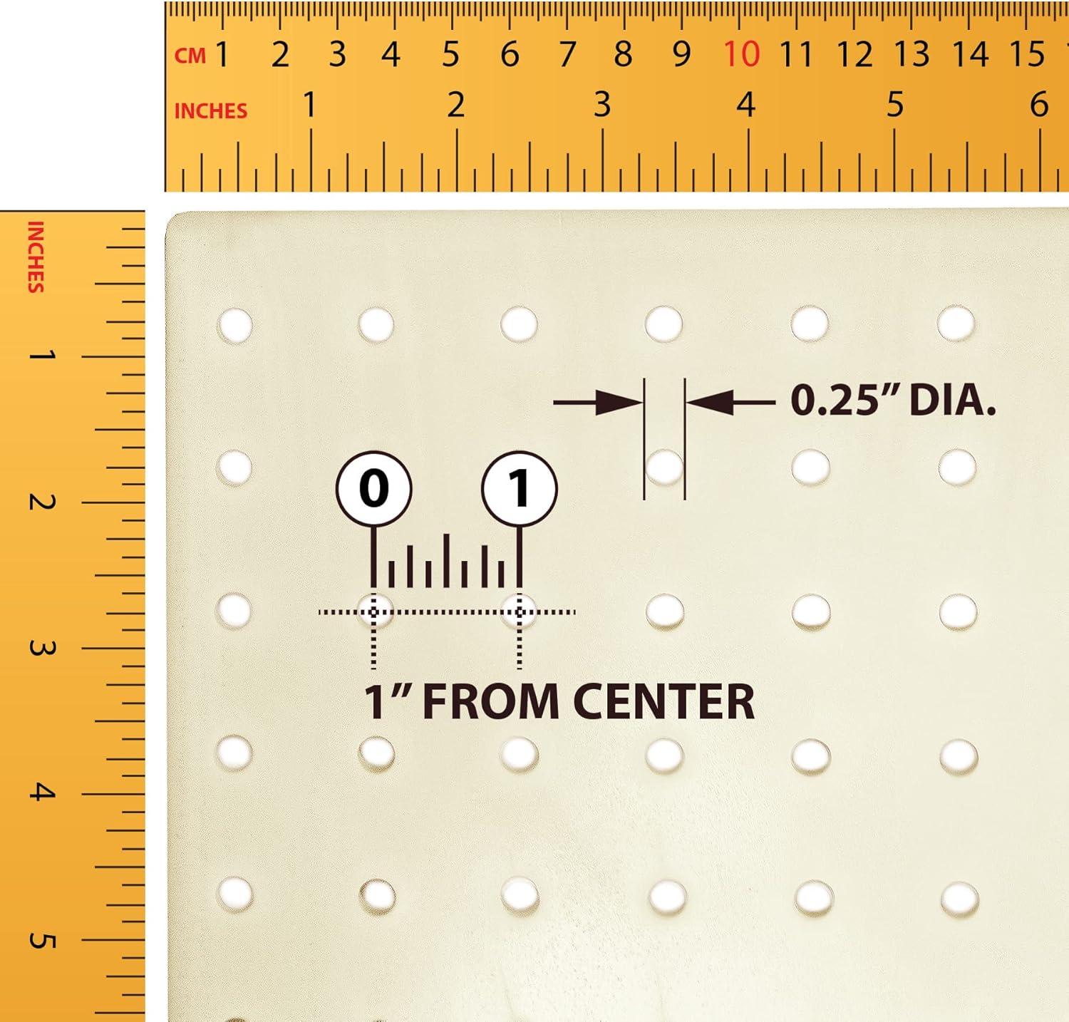 Azar Displays 700508-WHT White Revolving 8"W x 20.625"H Pegboard Counter Display