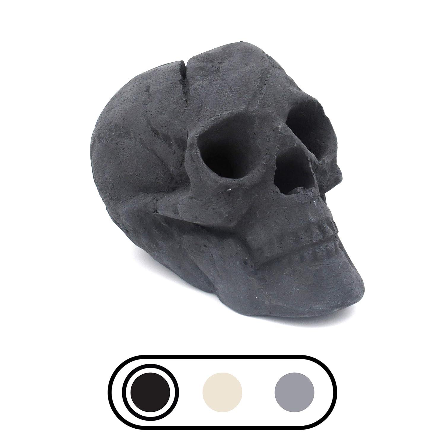 Kepooman Halloween Decorations,Halloween Fire Pit Skull Halloween Decoration-Beige