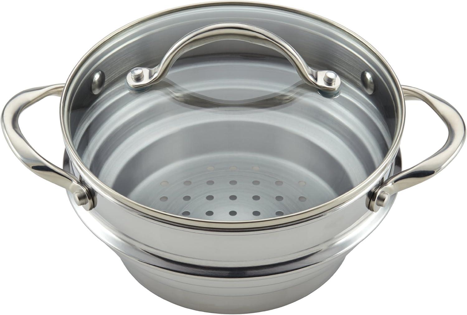 Anolon Classic Stainless Steel Universal Steamer Insert with Lid