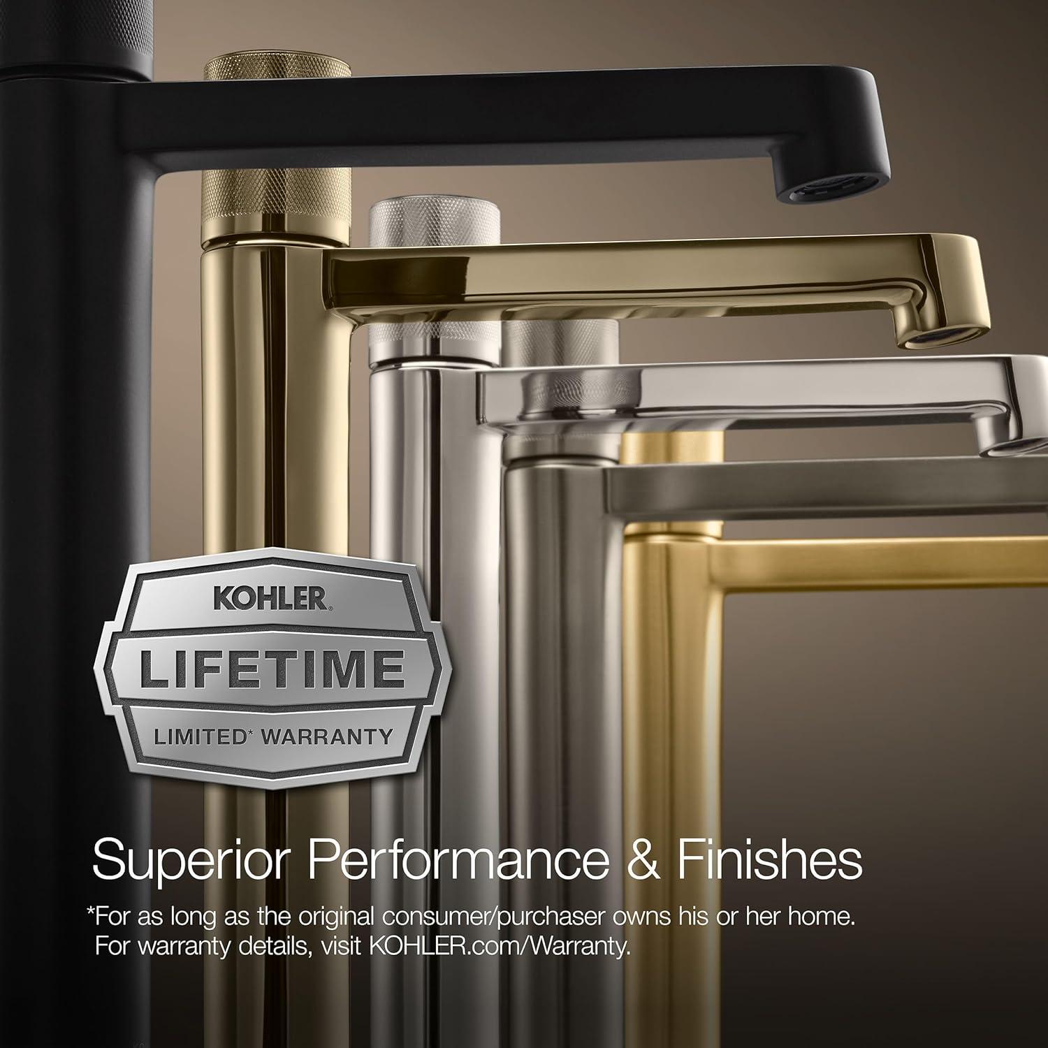 Artifacts Gentleman's Single Hole Bathroom Faucet with Drain Assemby