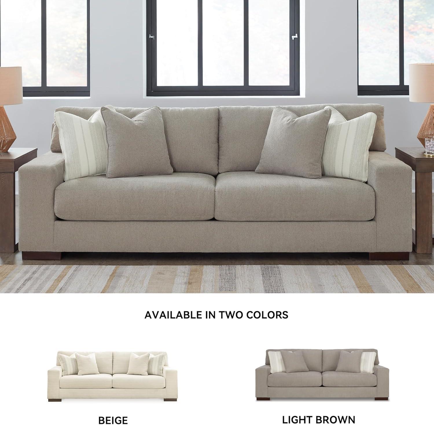Maggie 96" Square Arm Sofa with Reversible Cushions
