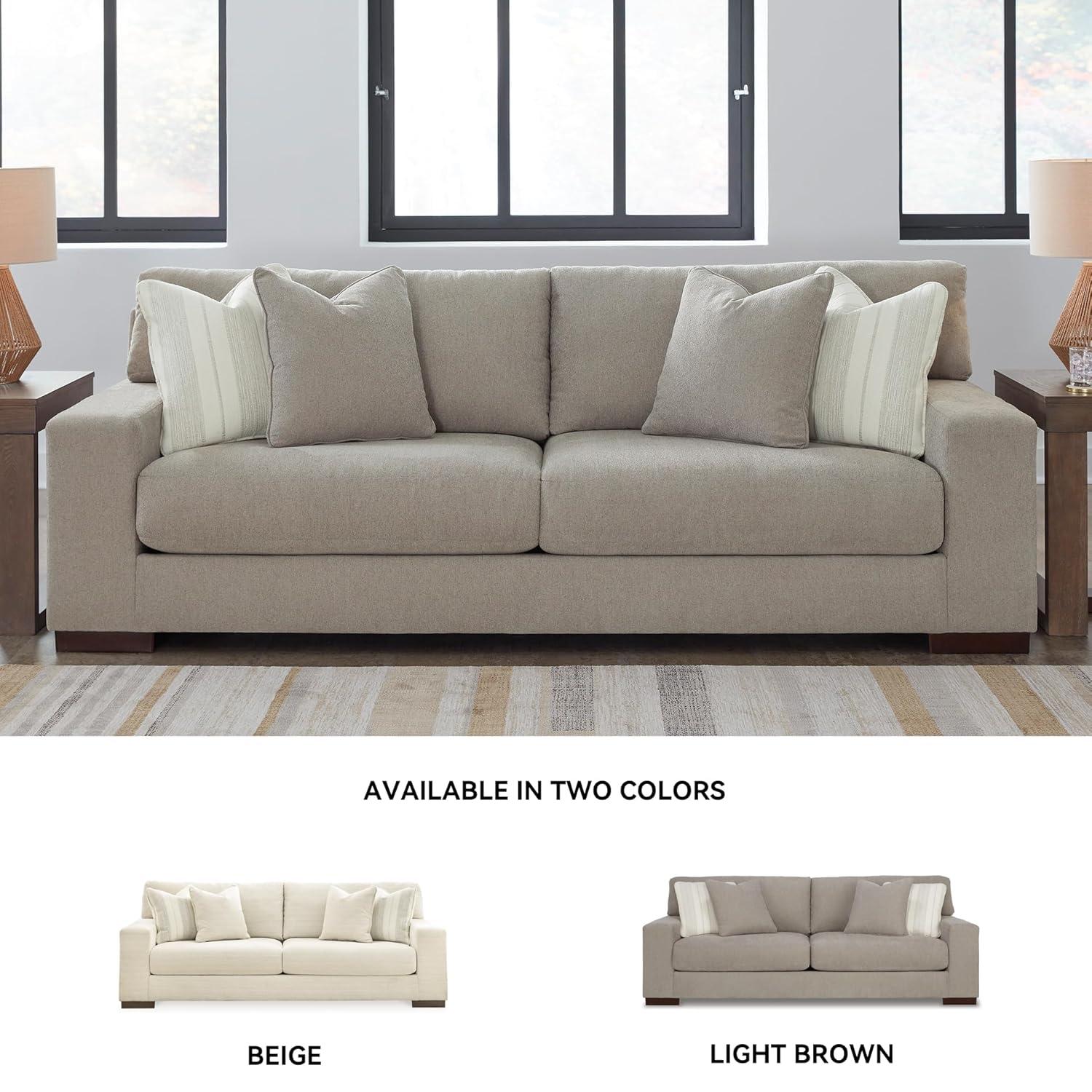 Maggie 96" Square Arm Sofa with Reversible Cushions