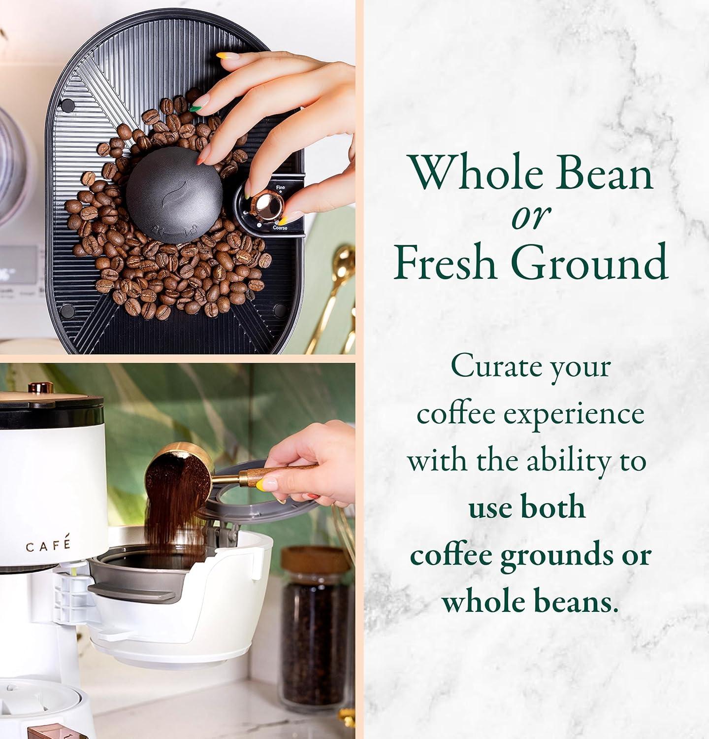 Café ™ Matte White Specialty Grind and Brew Coffee Maker