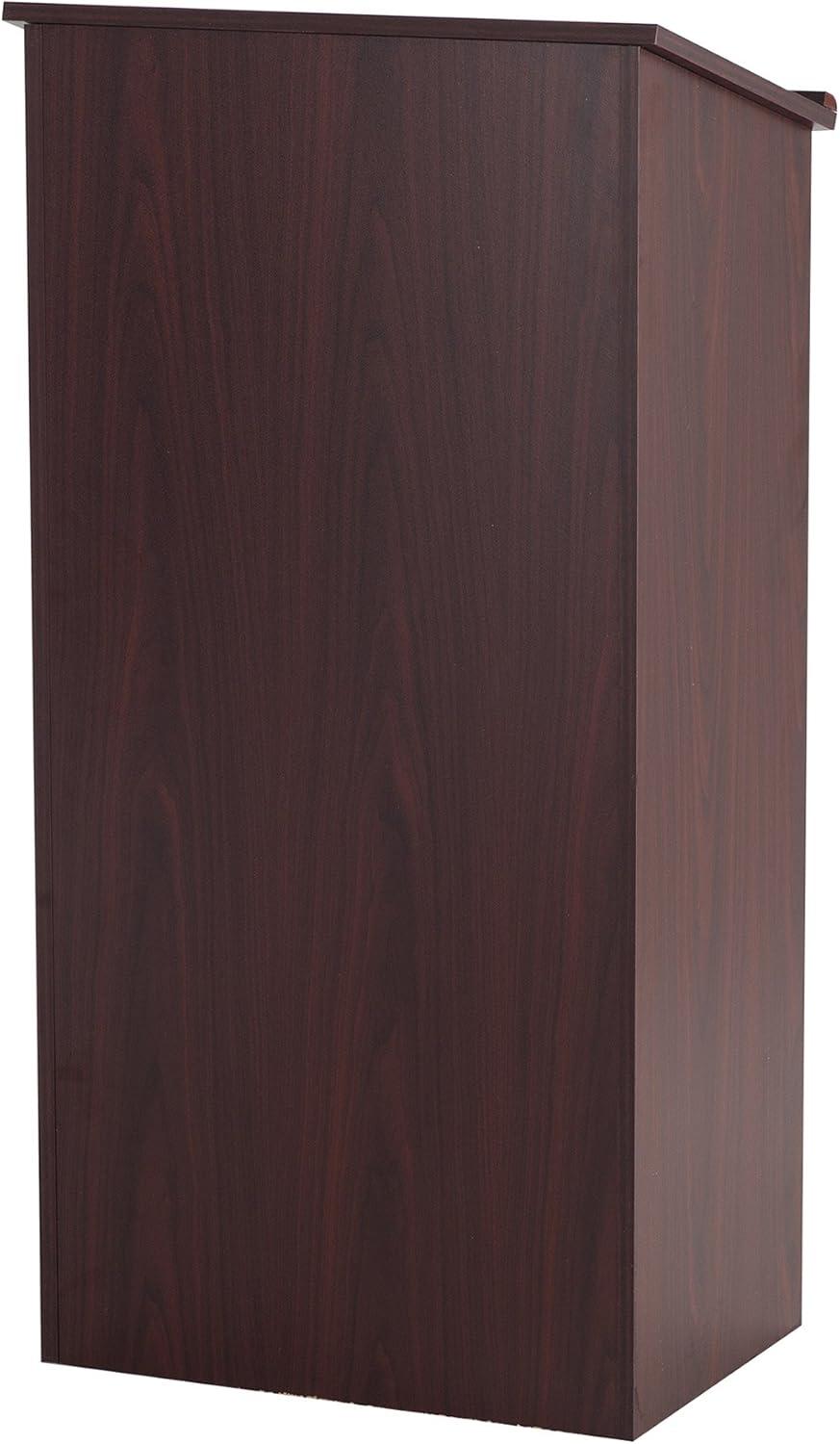 Safco Stand-Up Adjustable Shelf Lectern, 23 x 15.75 x 46, Mahogany