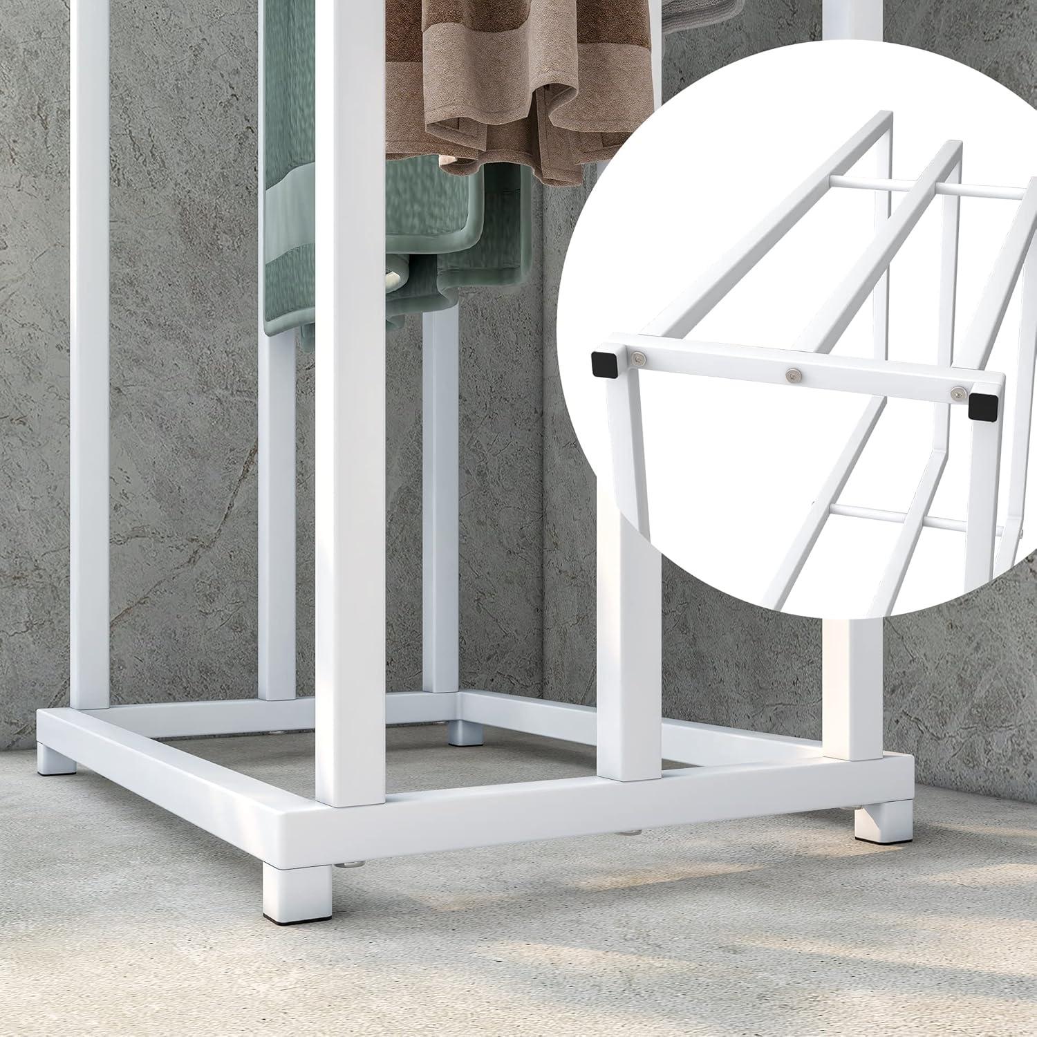 Freestanding 3-tier metal towel rack