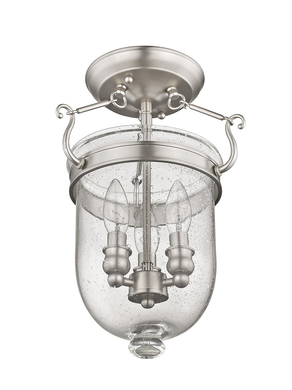 Livex Lighting Jefferson 3 - Light Flush Mount in  Brushed Nickel