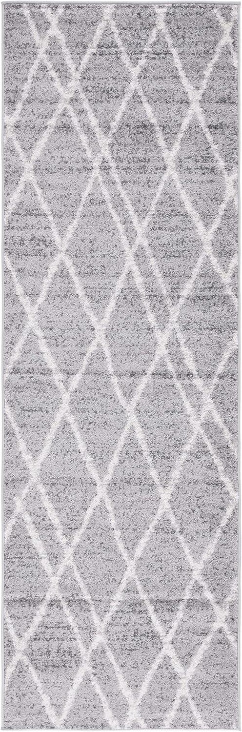 Adirondack ADR128 Power Loomed Runner Rug - Ivory/Silver - 2'6"x6' - Safavieh.