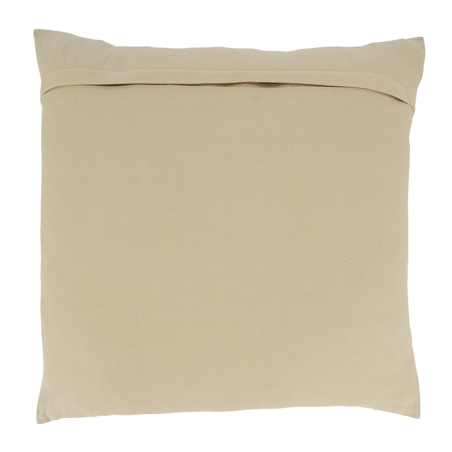 Saro Reine Collection Striped Cotton Pillow Cover