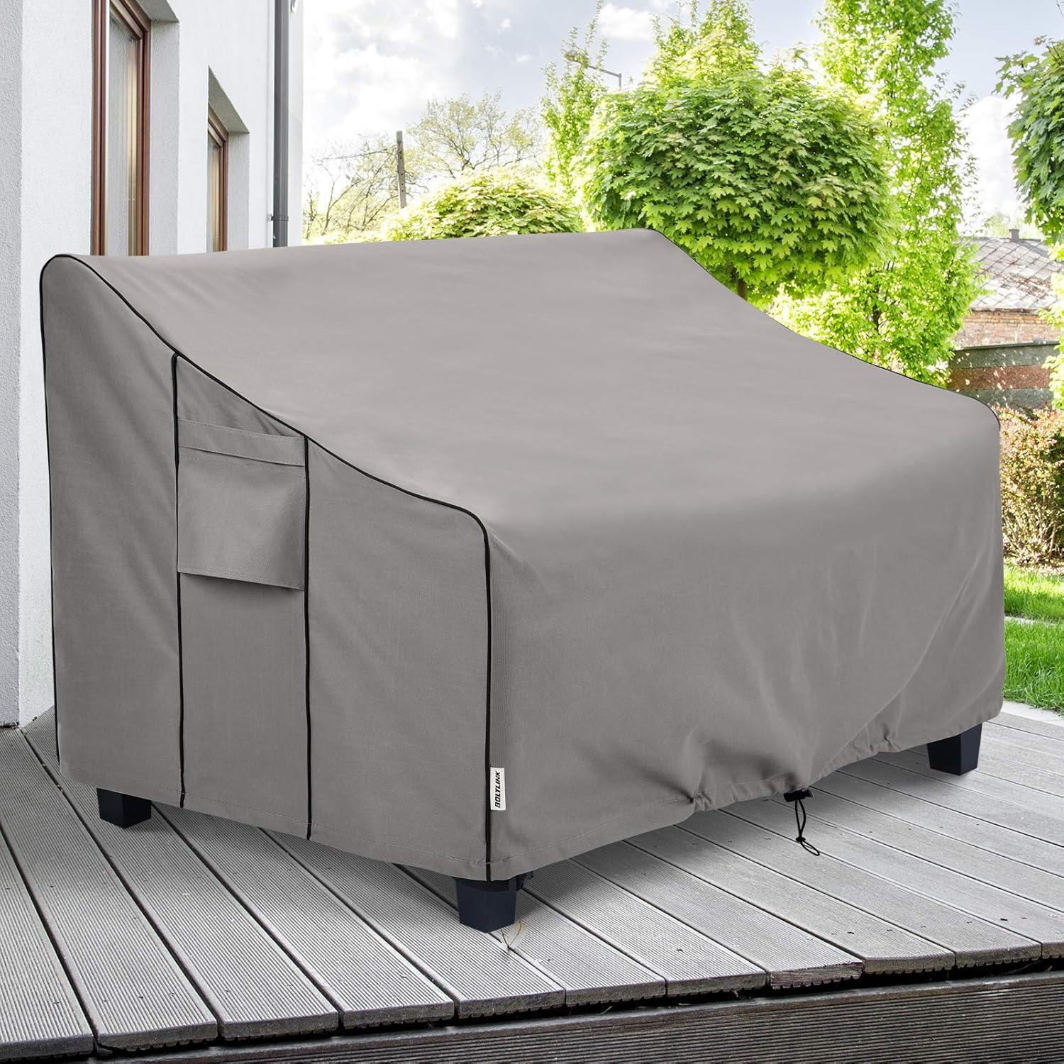 Outdoor Patio Furniture Covers Waterproof ,Durable 3-Seater Sofa Cover Fits up to 79W x 38D x 35H inches