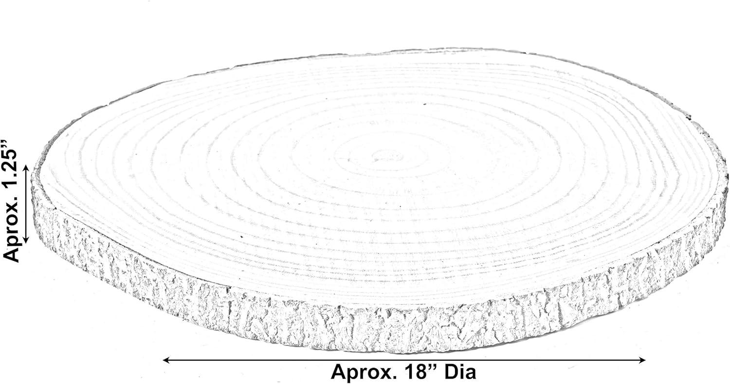 Vintiquewise Barky Natural Wood Slabs Rustic Ornament Slice Tray Table Charger