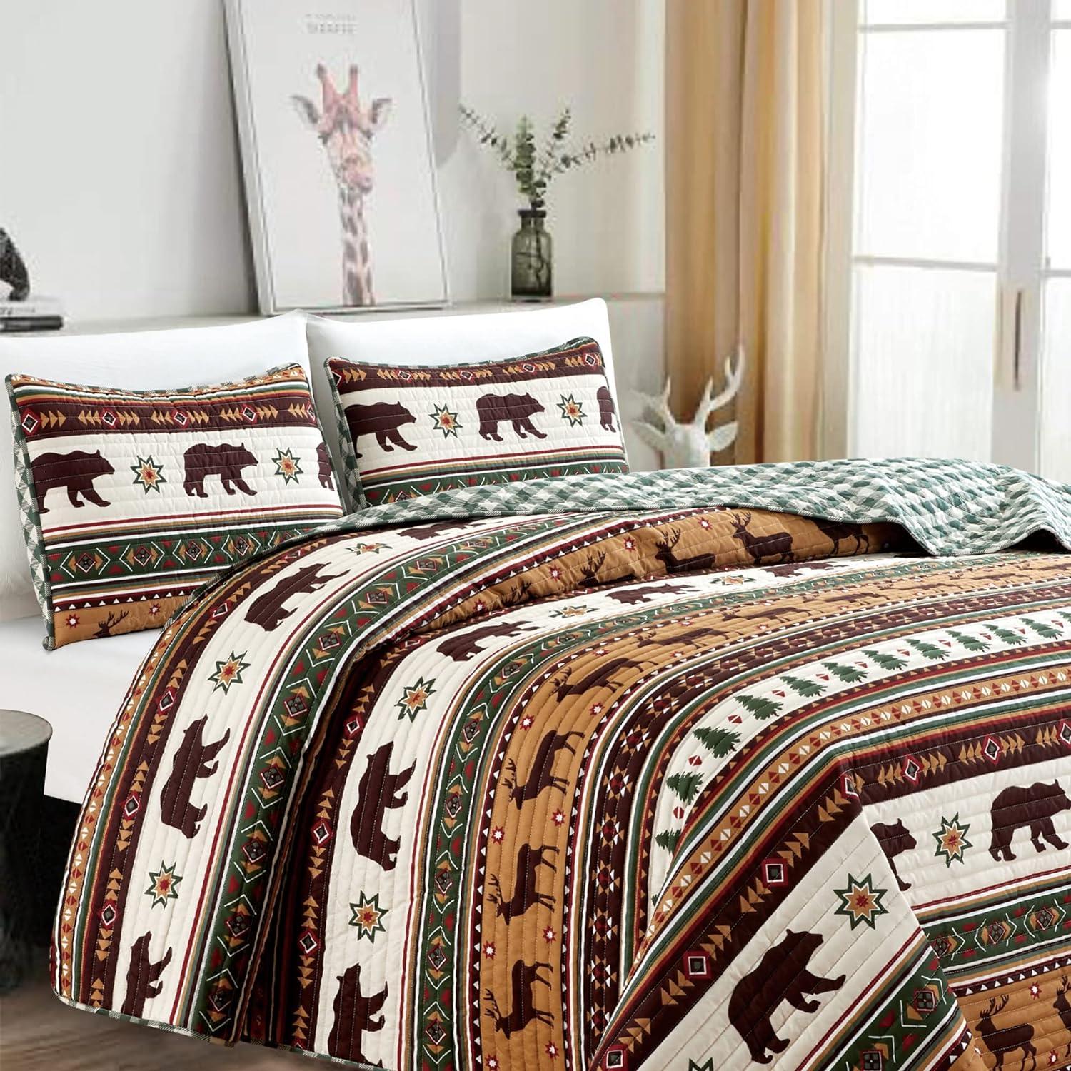 Cedar Creek Log Cabin Quilt Set