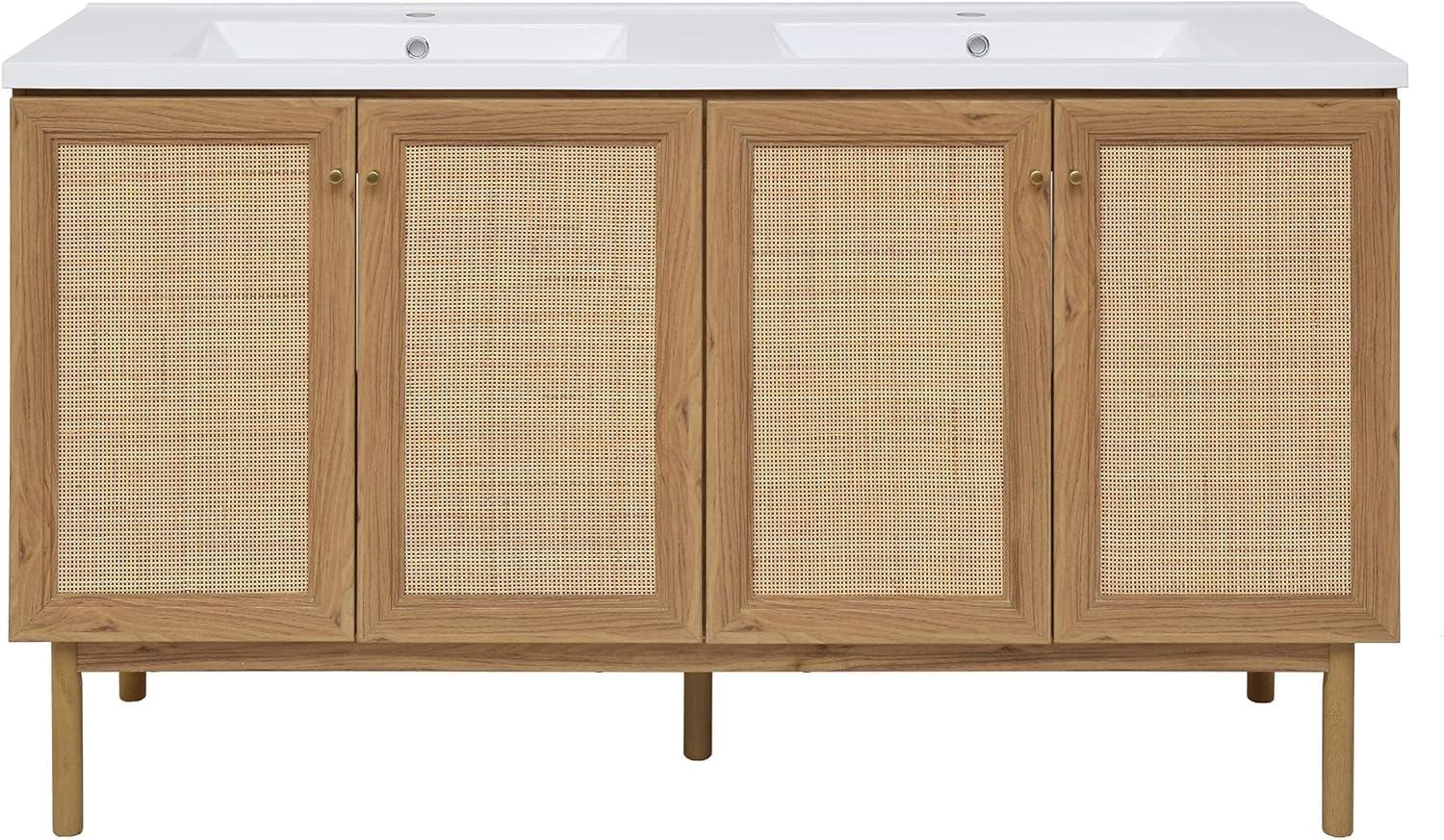 Classe 60" Bathroom Vanity in Oak-Cabinet Only